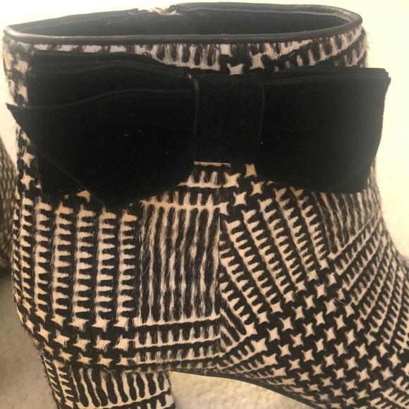 Kate Spade Holly Houndstooth Calf Hair Booties - Picture 12 of 16